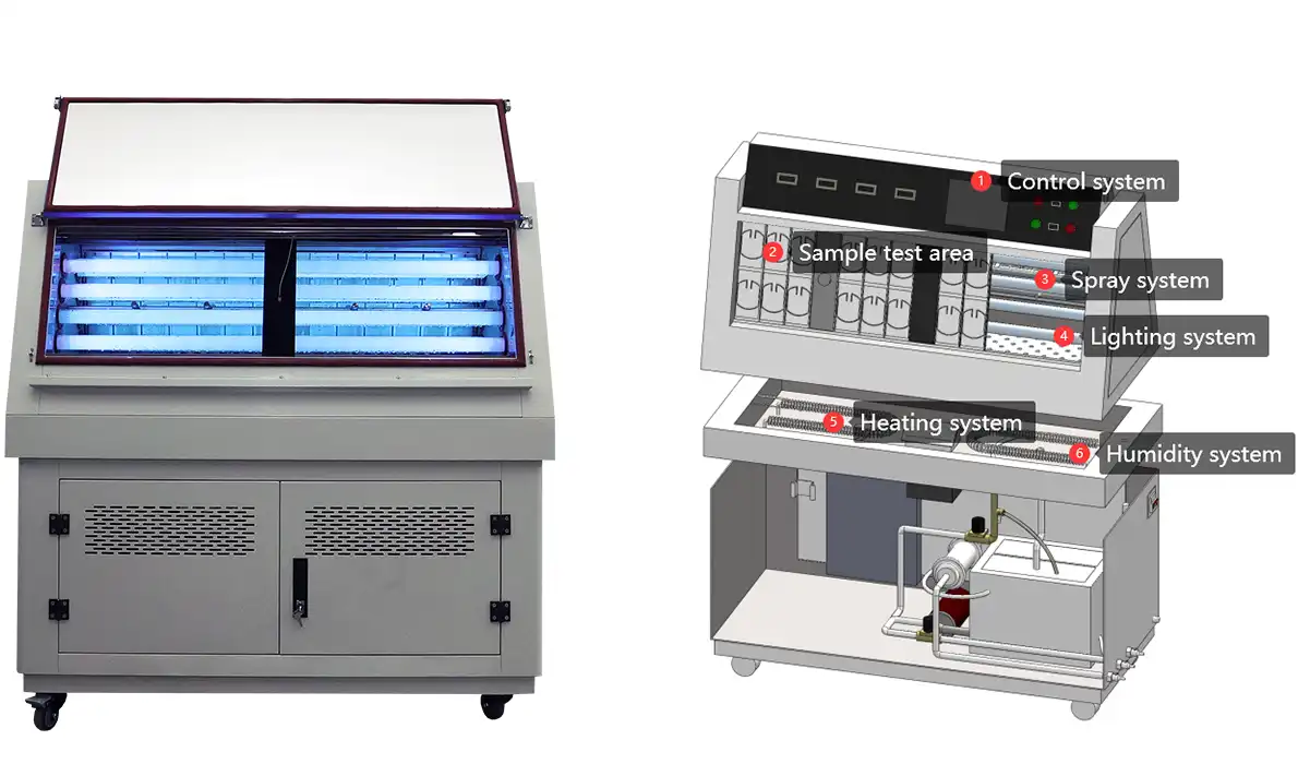 LIB ASTM G154 UV Test chamber