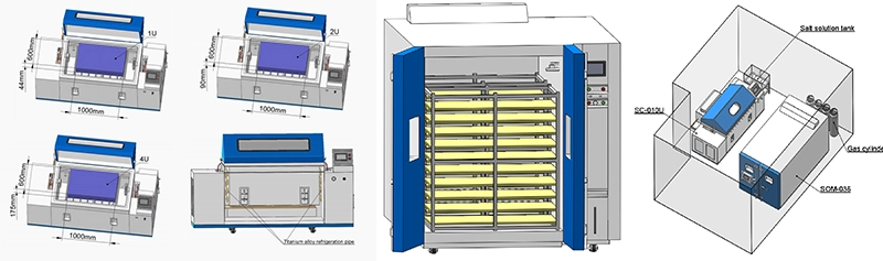 Combined Salt Spray and Mixed Gas Chambers for Server Testing Combined Salt Spray and Mixed Gas Chambers for Server Testing